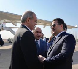  پزشکیان با استقبال نخست‌وزیر عراق، وارد بغداد شد