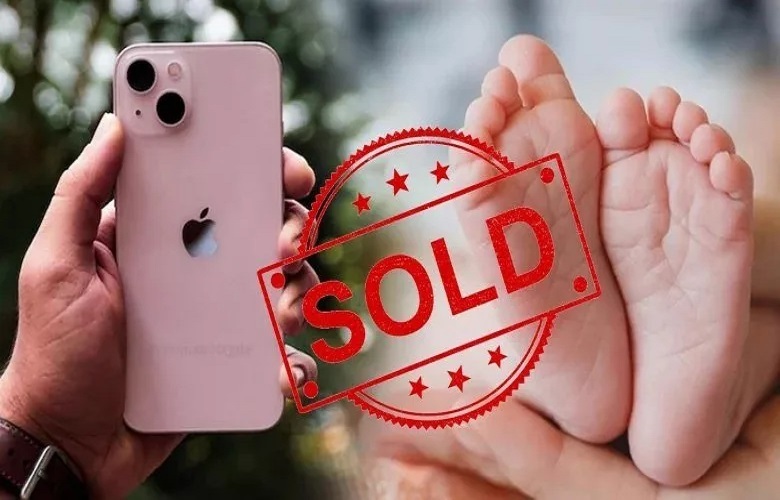  زوج هندی برای خرید آیفون ۱۴ فرزند ۸ ماهه خود را فروختند